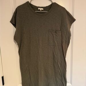 Z Supply Olive Green T-Shirt Dress